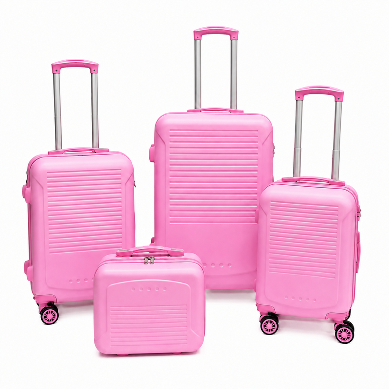 (image for) T-HC-716 SET OF 4 Pink Premium Hard Shell Suitcases